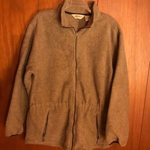 Size M Eddie Bauer brown fleece coat